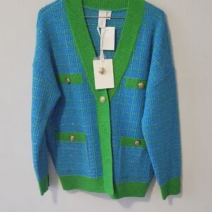 Blue and Green Women Cordegon